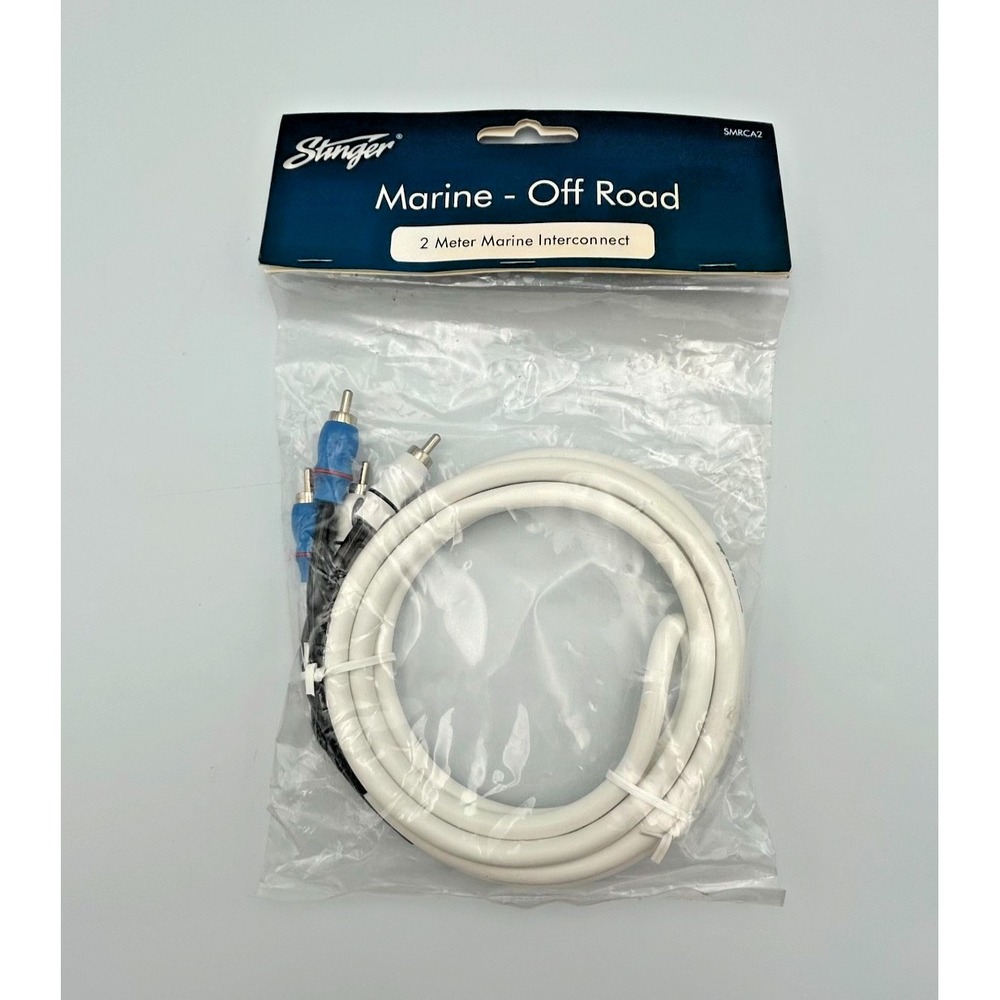 Stinger SMRCA2 Marine Grade 2-Channel RCA Interconnect Audio‎ Cable 2m/6.6ft